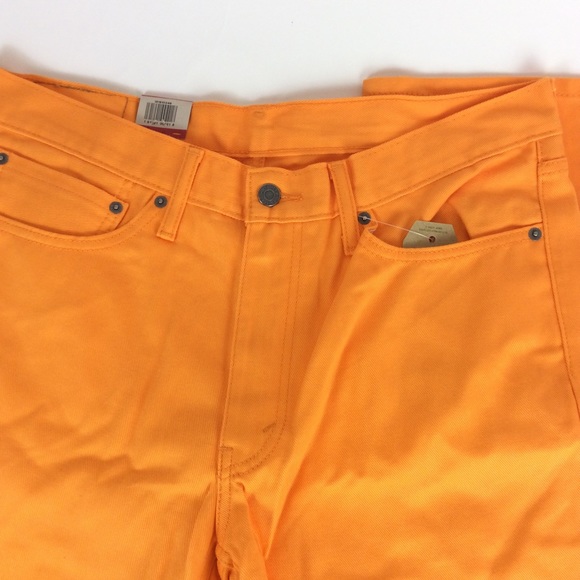 New levi's 541 Athletic Fit Orange Jeans 34x32 - Picture 6 of 7